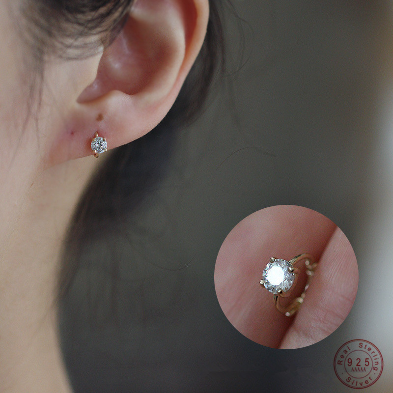 Body Jewelry Diamond - 925 Sterling Silber Korea Einfache Vier
