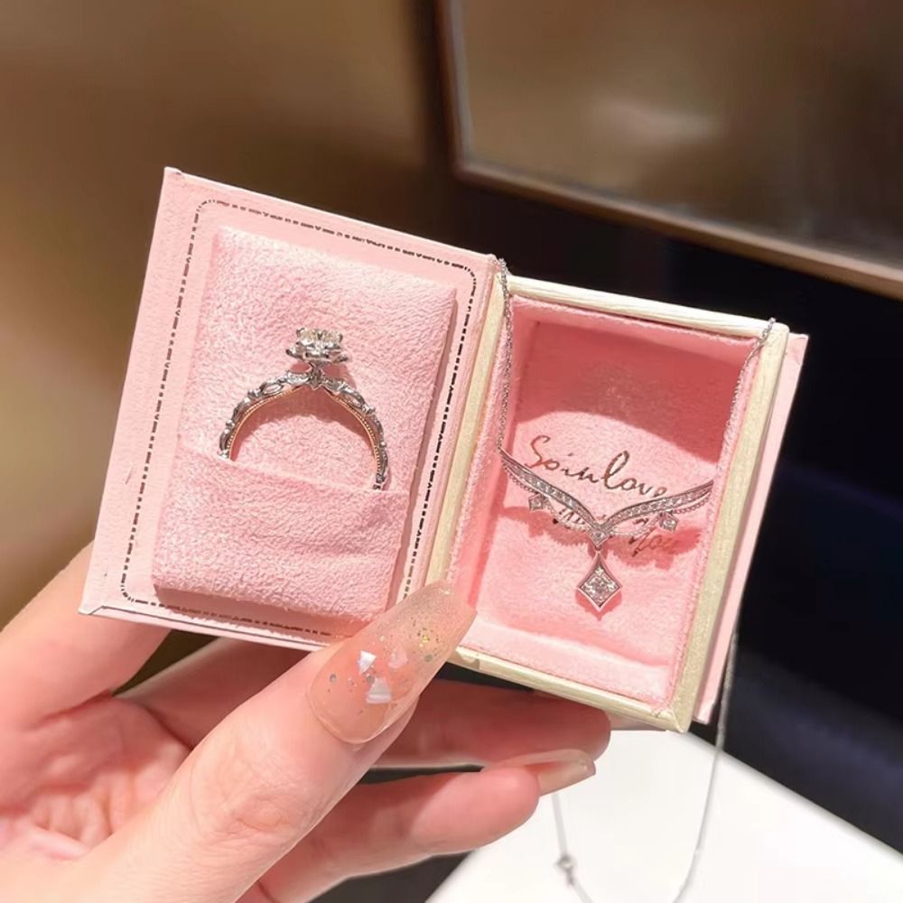 Body Jewelry Display - Flip Deckel Buch Form Ring Box
