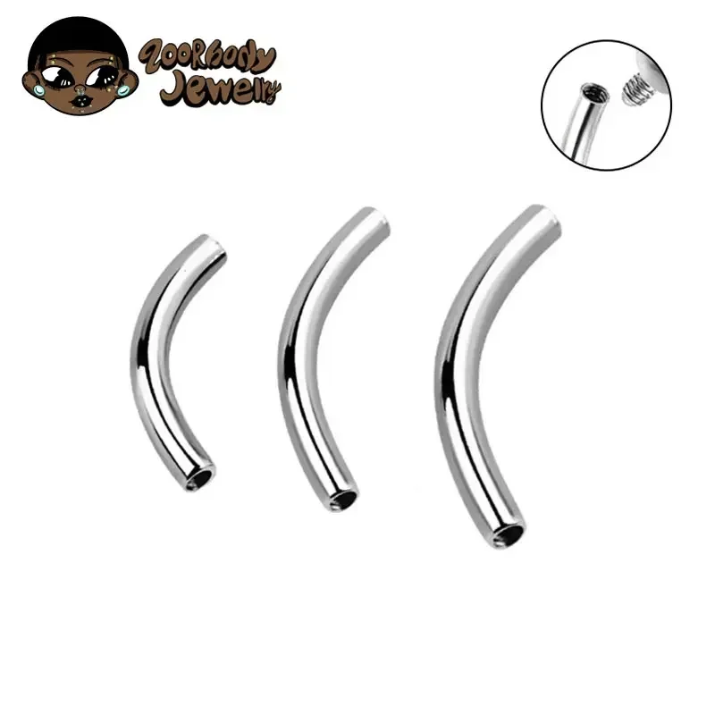 Body Jewelry Internally Threaded - 10 Teile/los ASTM F136 Titan Innengewinde