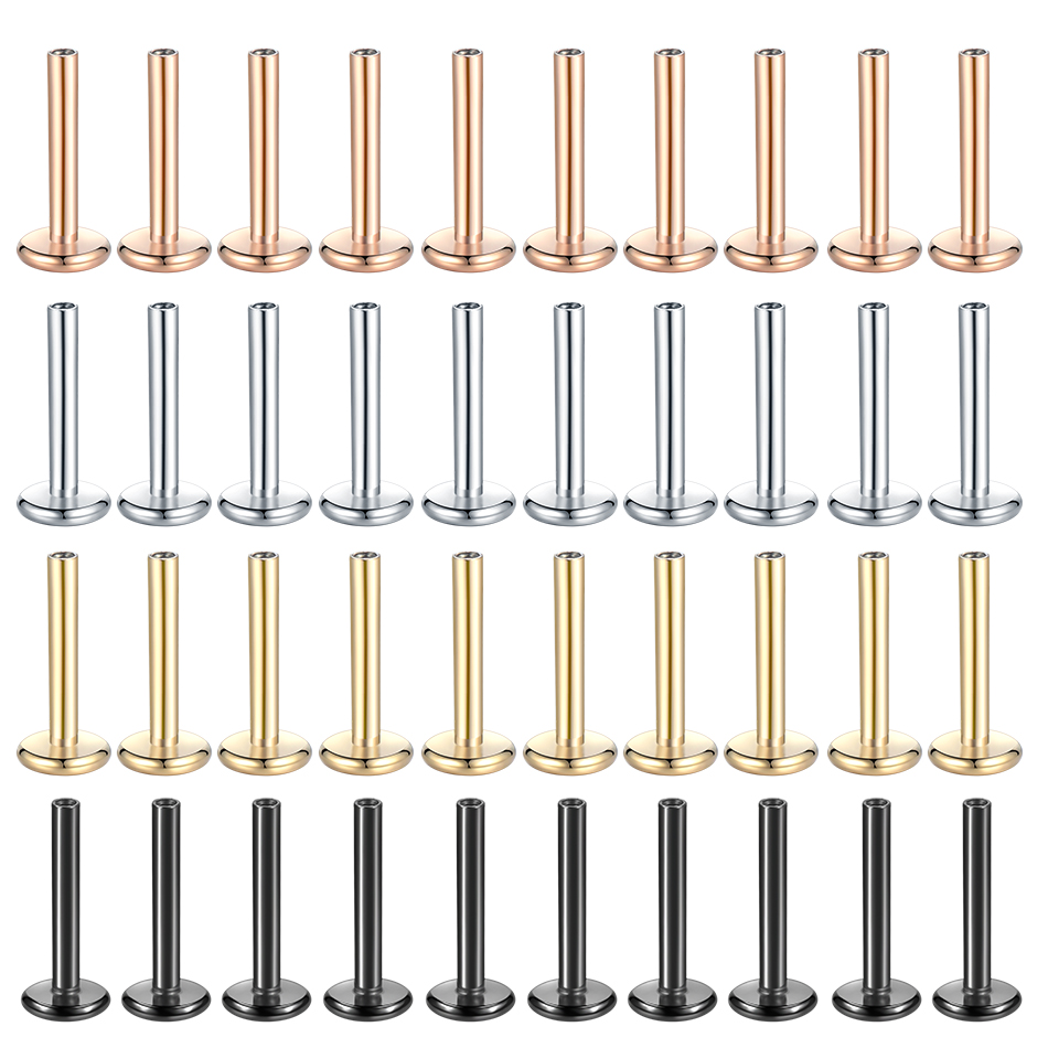 Body Jewelry Internally Threaded - 10 Teile/satz Chirurgische Stahl Labret Lip