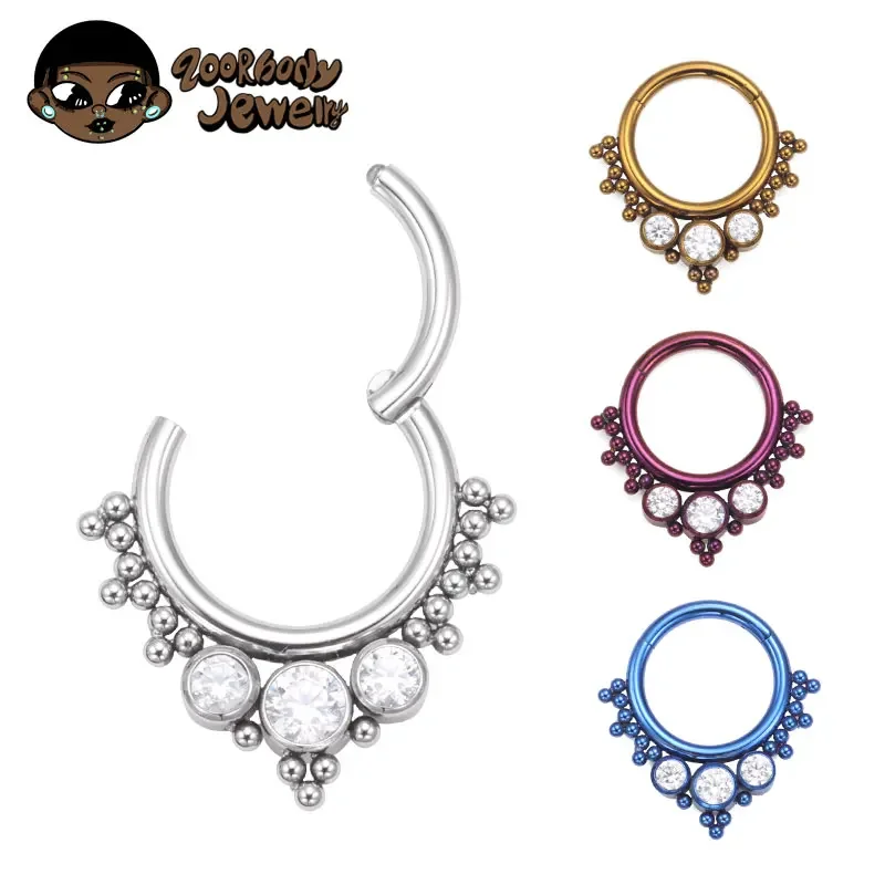 ASTM F136 Titan Clicker Hochwe – Body Piercing Quality Jewelry Bewertung und Preis