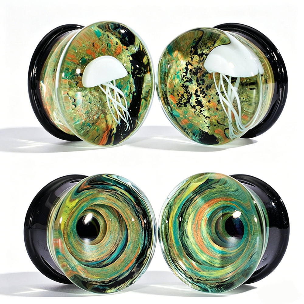 Hochwertige Glas-Vortex-Ohrstö – Body Piercing Quality Jewelry Bewertung und Preis