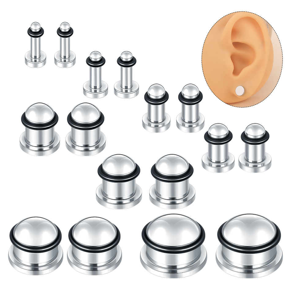 1 Paar Edelstahl Ohr Tunnel Oh – Body Jewelry Tunnels Bewertung und Preis