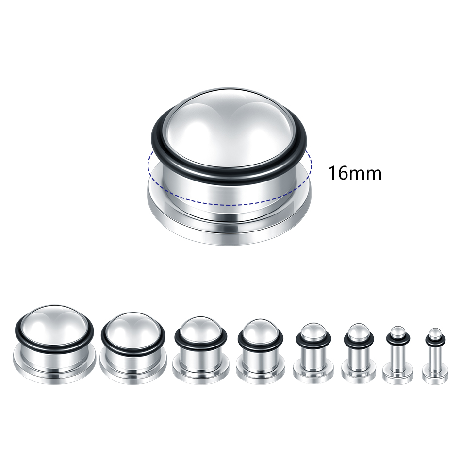 1 Paar Edelstahl Ohr Tunnel Oh – Body Jewelry Tunnels Bewertung und Preis