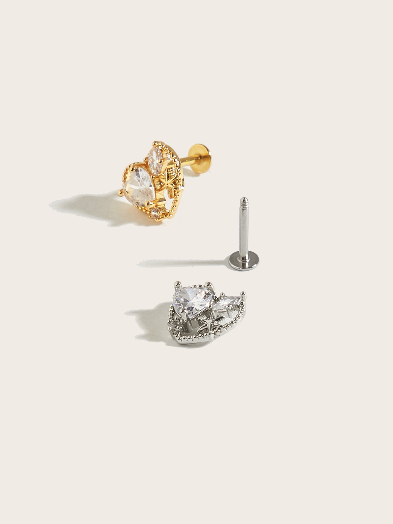 Sparkle Studs Edelstahl-Ohrrin – Body Jewelry Diamond Bewertung und Preis
