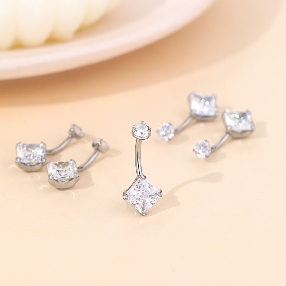 1 Stück Titan Zirkon Bauchnabe – Body Jewelry Internally Threaded Bewertung und Preis