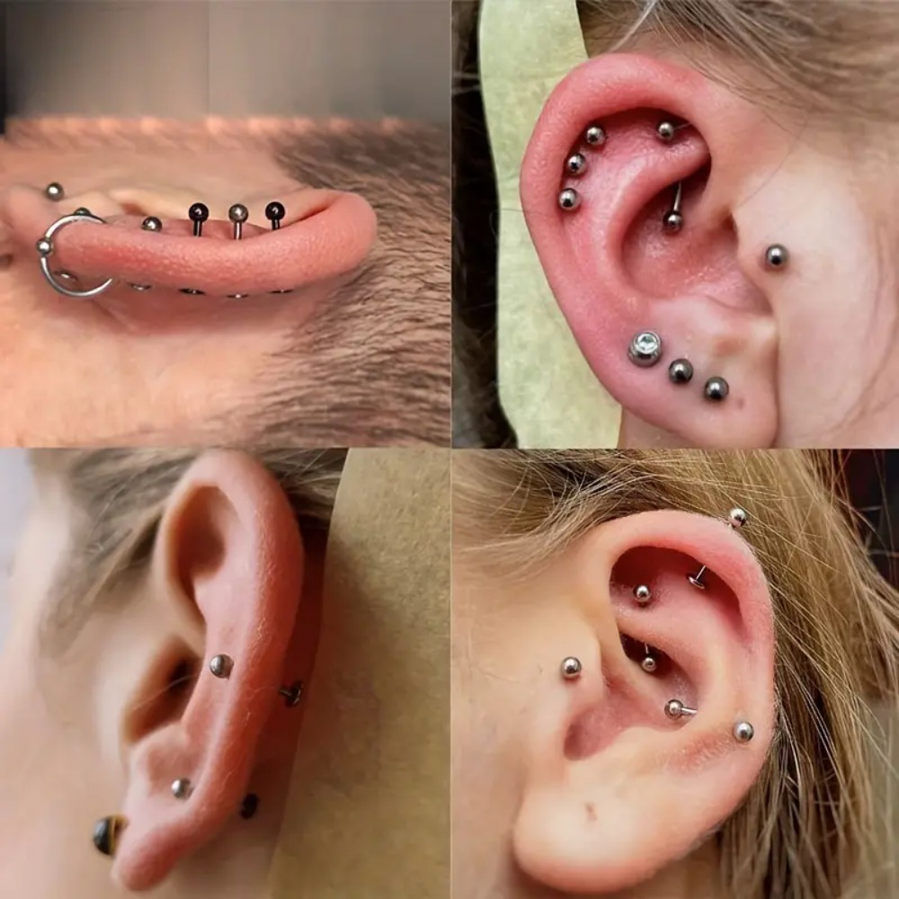 10 Stück G23 Titan Labret Lipp – Body Jewelry Internally Threaded Bewertung und Preis