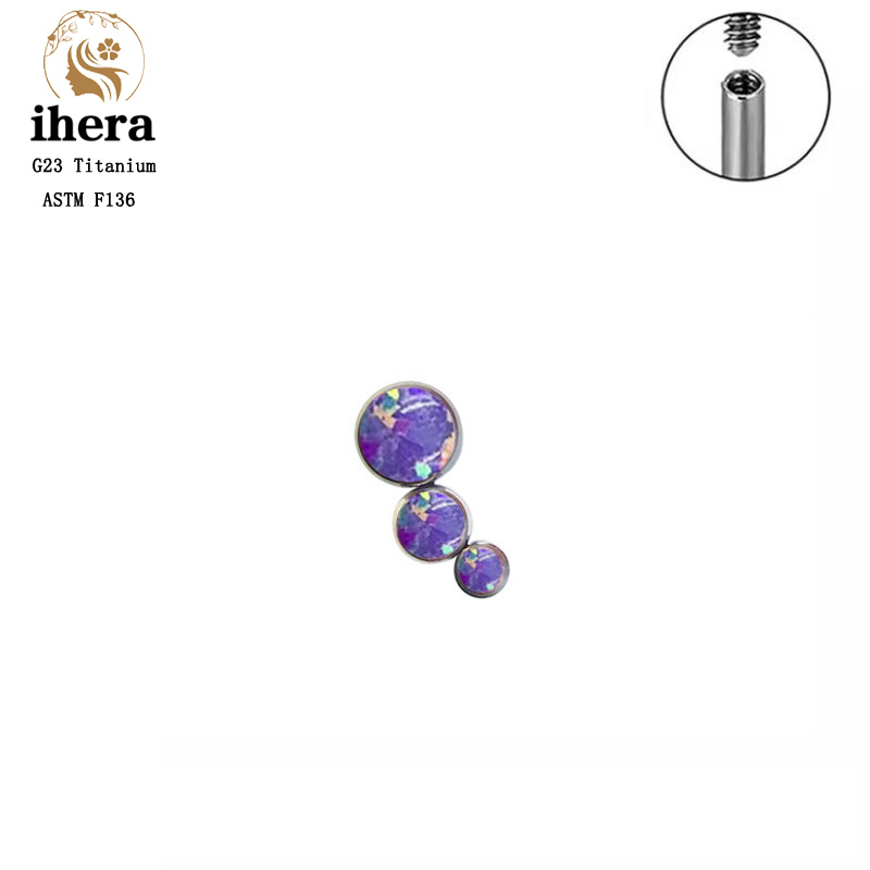 G23 Titan Runde Zirkon Flache  – Body Jewelry Internally Threaded Bewertung und Preis