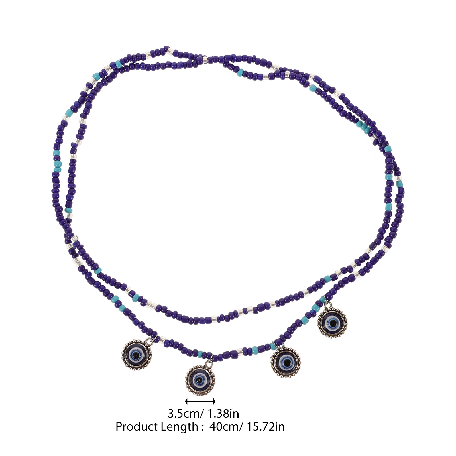 Elegante, mit blauen Perlen be – Body Jewelry Source Bewertung und Preis