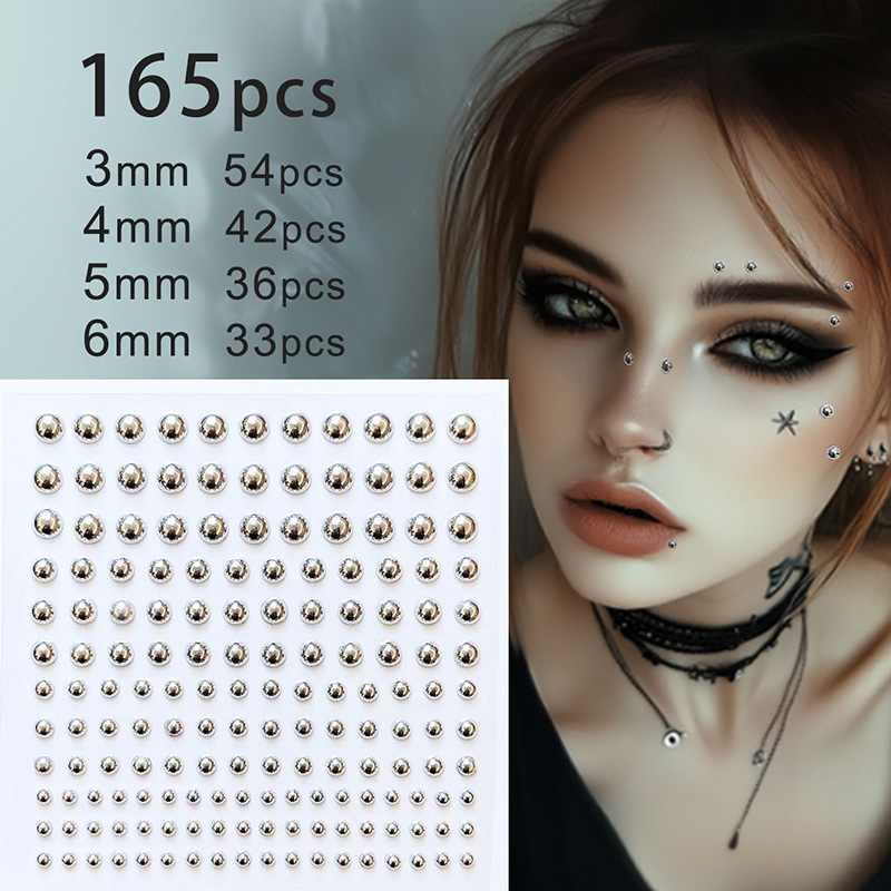 3D Gesicht Augen Party Make-up – Body Jewelry Diamond Bewertung und Preis