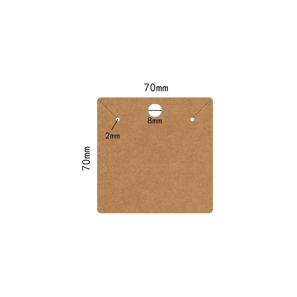 50/100 Stück 7 x 7 cm Papierka – Body Jewelry Display Bewertung und Preis