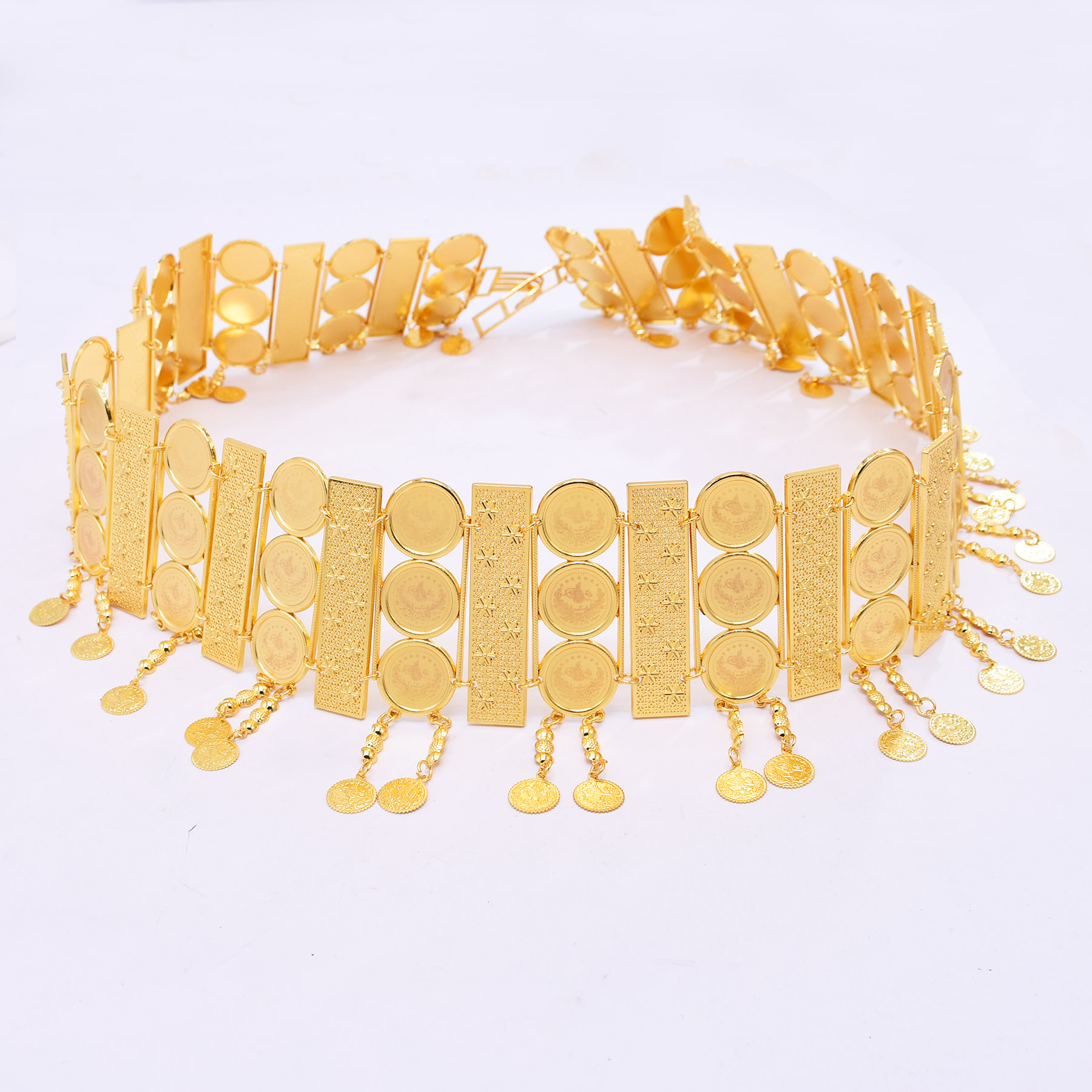 3-reihiger breiter Münz-Quaste – Body Jewelry Indian Bewertung und Preis