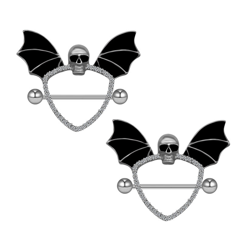 Bling Schädel Flügel Fledermau – Body Piercing Quality Jewelry Bewertung und Preis