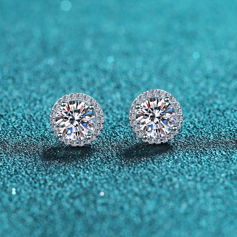 Runde Ohrringe aus 925er-Sterl – Body Jewelry Diamond Bewertung und Preis