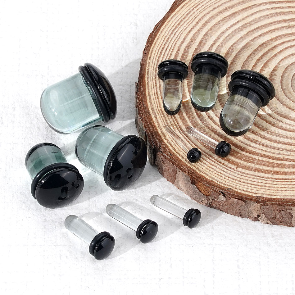 2 Stück Glas-Ohrmessgeräte, De – Body Jewelry Ear Plugs Bewertung und Preis