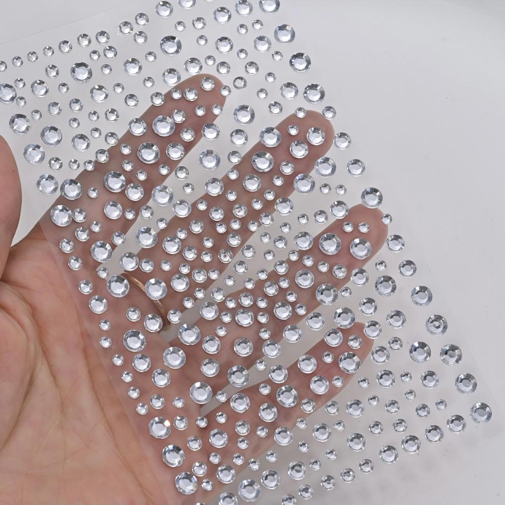 1 Blatt silberweiße Glitzer-3D – Body Jewelry Diamond Bewertung und Preis