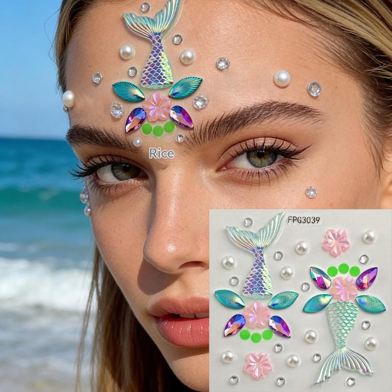 Gesichts-Schmuckaufkleber, sch – Body Jewelry Stickers Bewertung und Preis