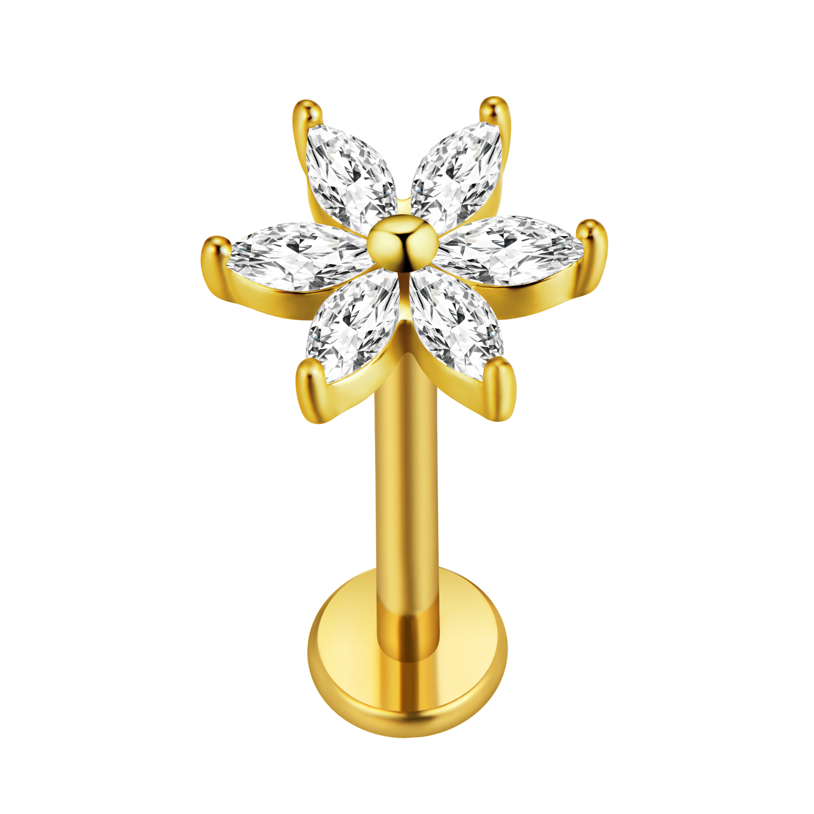 Maple Leaf Labret Piercing Ste – Body Jewelry Internally Threaded Bewertung und Preis