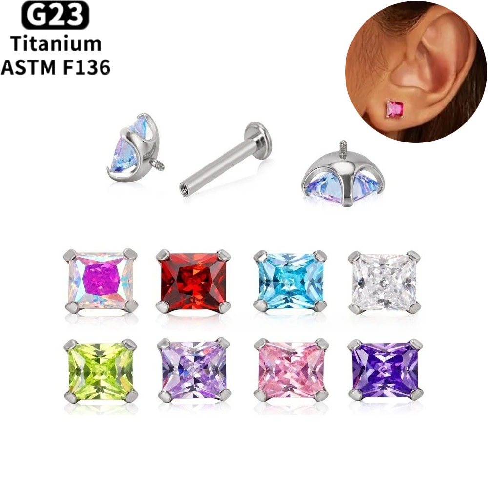 ASTM F136 Titan-Lippenpiercing – Body Jewelry Internally Threaded Bewertung und Preis