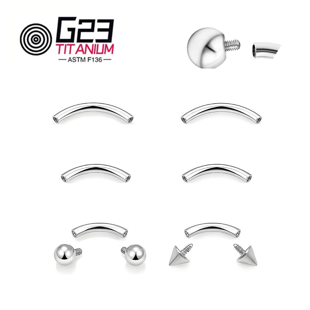 Großhandel 5/10/50 stücke G23  – Body Jewelry Internally Threaded Bewertung und Preis