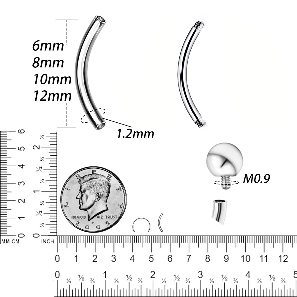 Großhandel 5/10/50 stücke G23  – Body Jewelry Internally Threaded Bewertung und Preis