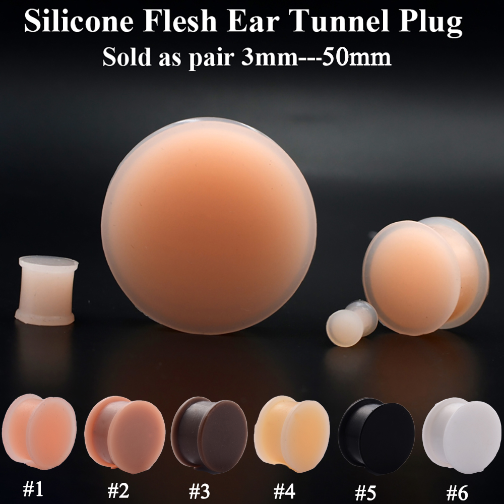1 Paar Silikon Flexible Dicke  – Body Jewelry Ear Plugs Bewertung und Preis