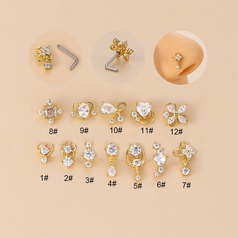 1PC 20G 316L Chirurgenstahl CZ – Body Jewelry Indian Bewertung und Preis