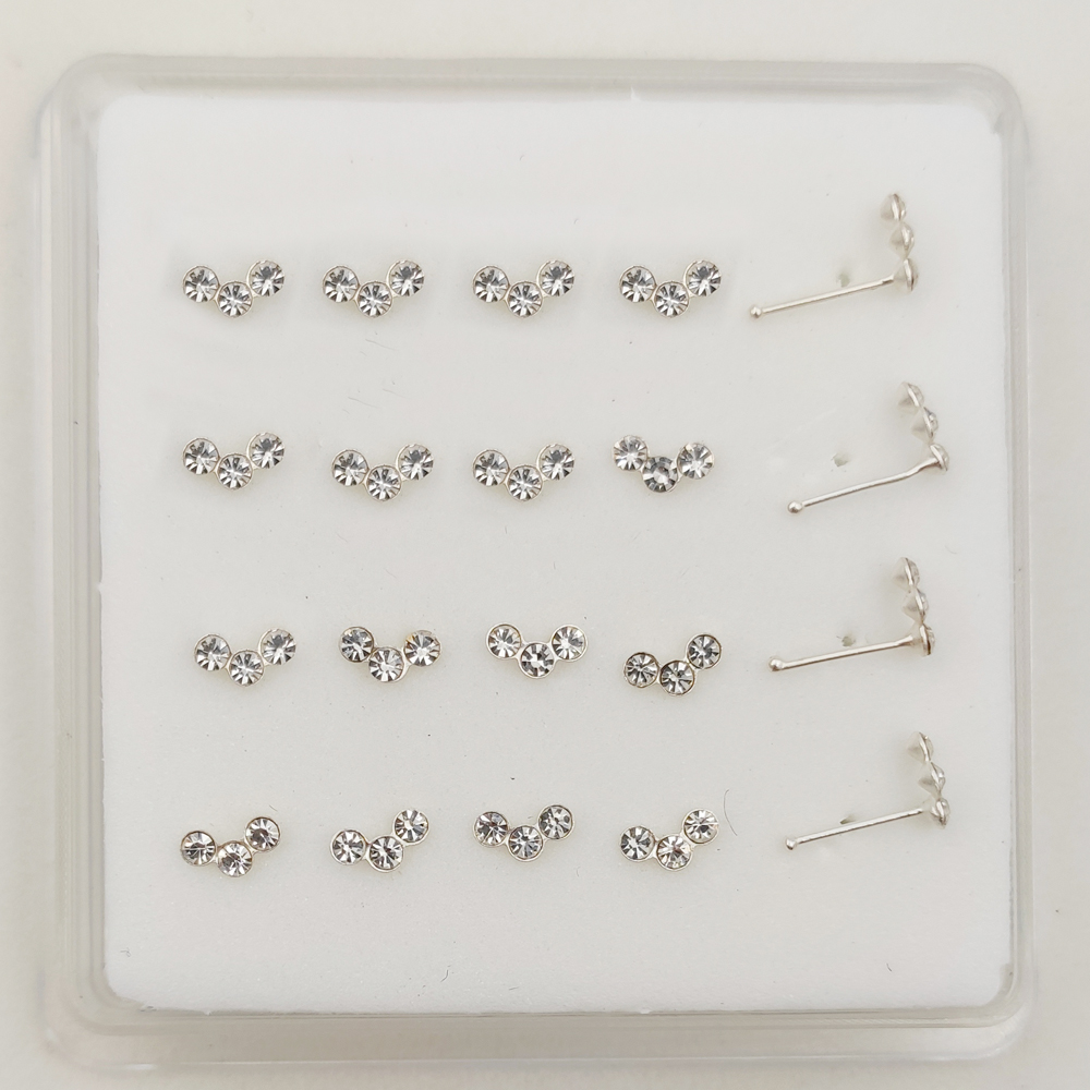 925 Sterling Silber Kristall N – Body Jewelry Indian Bewertung und Preis