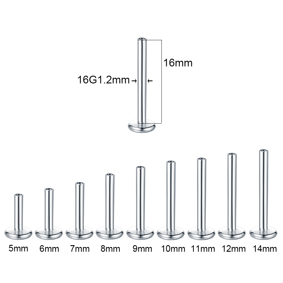 10 Teile/satz Chirurgische Sta – Body Jewelry Internally Threaded Bewertung und Preis