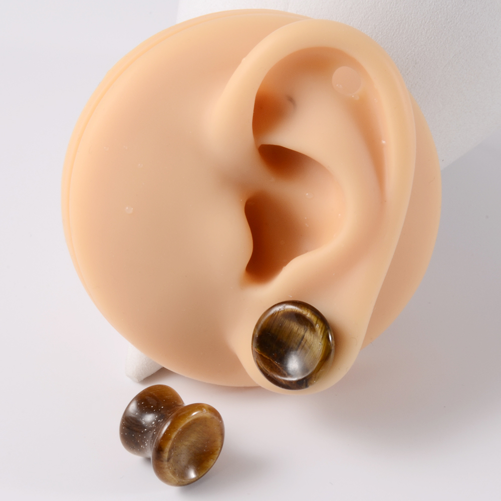 Paar Stein Ohr Messgeräte Doub – Body Jewelry Tunnels Bewertung und Preis
