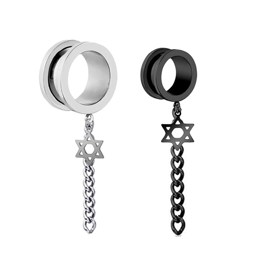 1 Paar Edelstahl-Ohrstöpsel un – Body Jewelry Ear Plugs Bewertung und Preis