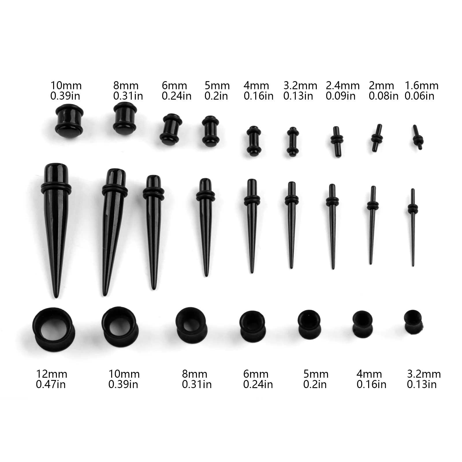 36/50 teile/satz Acryl Ohr Pie – Body Jewelry Ear Plugs Bewertung und Preis