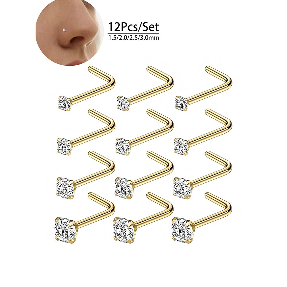 12-teiliges komplettes Set 316 – Body Jewelry Diamond Bewertung und Preis